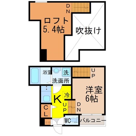 イデアーレ尼ケ坂の物件間取画像